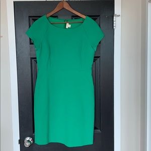 Bright Kelly green sheath dress